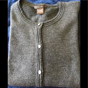 Black cardigan sweater